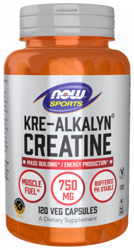 NOW Kre-Alkalyn Creatine 750 mg, 120 капсул