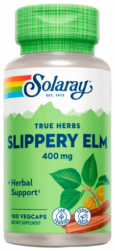 Solaray Slippery Elm, Красный Вяз, 100 капсул