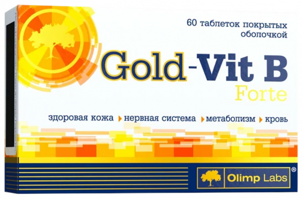 Olimp Labs Gold-Vit B Forte, Голд-Вит В Форте, 60 таблеток
