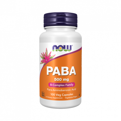 NOW PABA 500 mg, 100 капсул