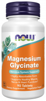 NOW Magnesium Glycinate, Магния Глицинат, 90 таблеток