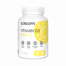 Ultrasupps Vitamin D3 2000 МЕ, 60 капсул