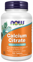 NOW Calcium Citrate, Кальция Цитрат, 100 таблеток