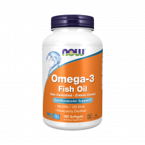 NOW Omega-3 Molecularly Distilled &amp; Enteric Coated, 180 капсул