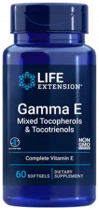 Life Extension Gamma E Mixed Tocopherols &amp; Tocotrienols, Гамма Е Смесь токоферолов и токотриенолов, 60 капсул